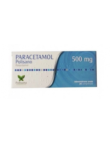 Paracetamol Polisano 500 mg, 20 comprimate
