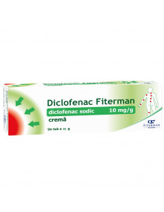Diclofenac 10mg/g crema x 35g, Fiterman Pharma S.R.L. -...