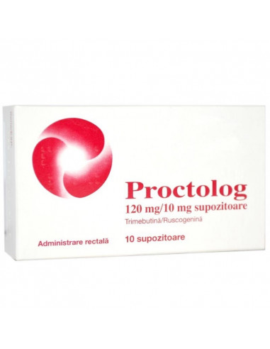 Proctolog 120mg/10mg x 10sup, Pfizer Europe Ma...