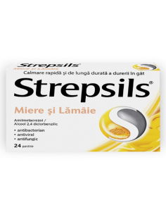 Strepsils miere si lamaie x 24 cp, Reckitt Benckiser...