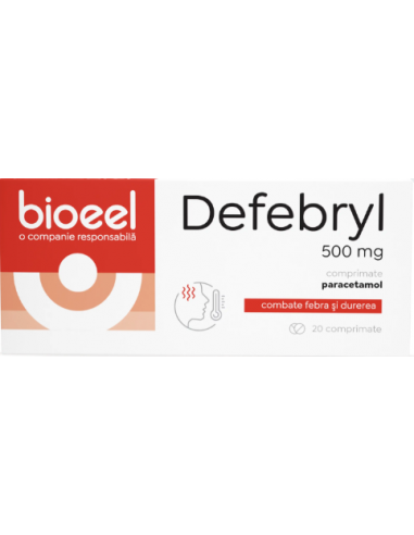 Defebryl 500mg x 20cp, Bioeel Srl Romania