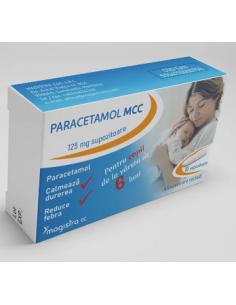 Paracetamol MCC 125mg x 10sup, Magistra C & C, Romania