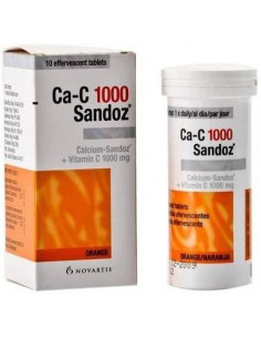 Calciu Sandoz  vit C 1000 x 10cp.eff, Novartis Pharma