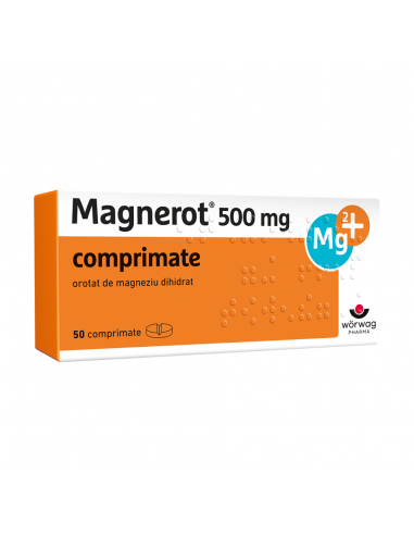 Magnerot 500mg x 50cp, Worwag Pharma Germania