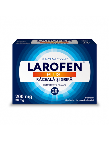 Larofen Plus 200mg/30mg x 20 cpr, Laropharm
