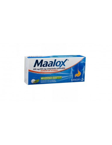 Maalox 400mg/400mg x 40cp.mast, Takeda Pharma