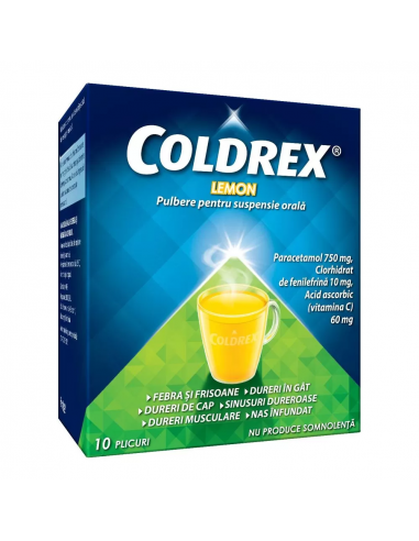 Coldrex lemon x 10 pl, Omega Pharma Sa