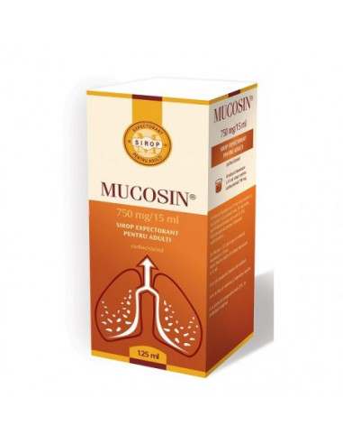 Mucosin 750mg/15ml sirop expectorant adulti...