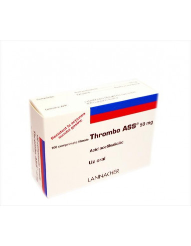 Thrombo Ass 50mg x 100 cpr, Lannacher Austria