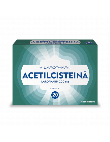 Acetilcisteina 200mg x 20 cps, Laropharm