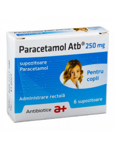 Paracetamol 250mg x 6 supozitoare, Antibiotice Sa Iasi