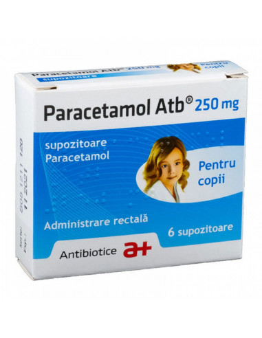 Paracetamol 250mg x 6 supozitoare, Antibiotice...