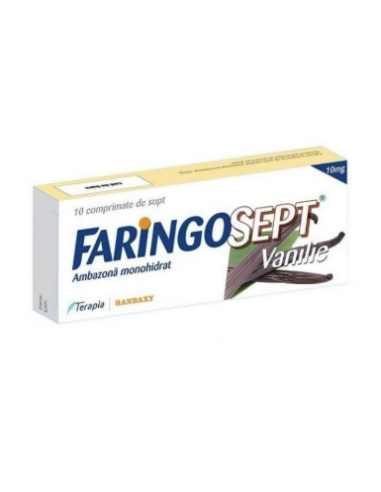 Faringosept Vanilie 10mg x 10cp.supt, Terapia...
