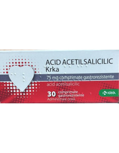 Acid Acetilsalic 75mg x 30cpr, Krka