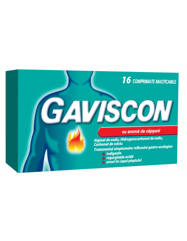 Gaviscon capsuni x 16 cp mast, Reckitt...