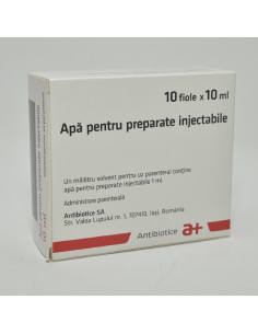 Apa pt. preparate inj. 10ml x 10fi, Antibiotice Sa Iasi