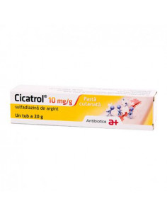 Cicatrol 10mg/g pasta cutanata x 20g, Antibiotice Sa Iasi