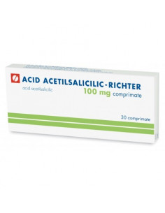 Acid acetilsalicilic 100mg x 30 cpr, Gedeon Richter...