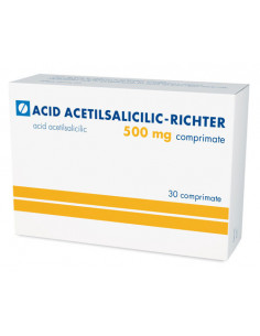 Acid acetilsalicilic 500mg x 30 cpr, Gedeon Richter...