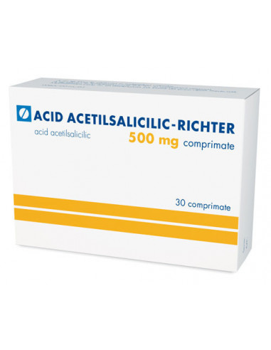 Acid acetilsalicilic 500mg x 30 cpr, Gedeon...