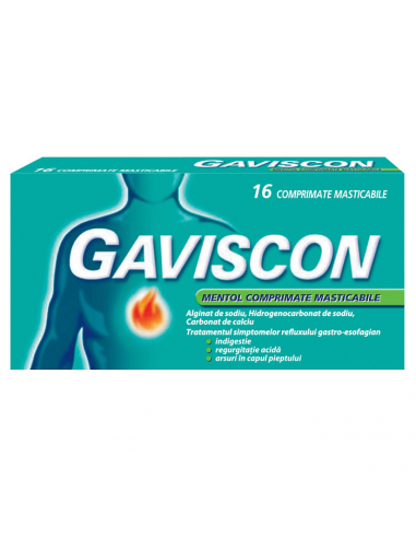 Gaviscon mentol x 16 cpr mast, Reckitt...