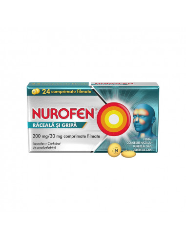 Nurofen raceala-gripa x 24cp film, Reckitt...