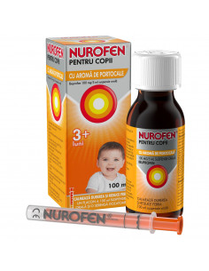 Nurofen sirop copii aroma portocale 1fl x 100ml, Reckitt...