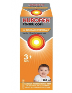 Nurofen sirop copii aroma portocale 1fl x 200ml, Reckitt...