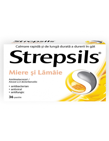 Strepsils miere si lamaie x 36cp, Reckitt...
