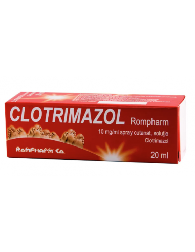 Clotrimazol spray 10mg/ml x 20ml, Rompharm...