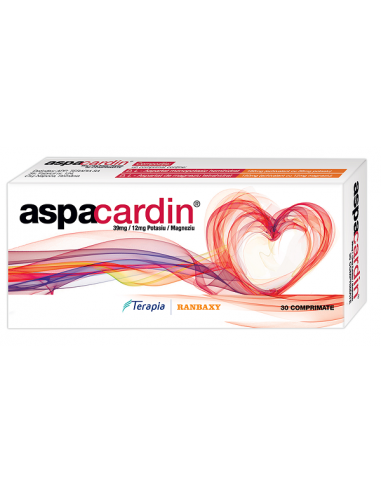 Aspacardin 39mg/12mg x 30cp, Terapia Sa Cluj