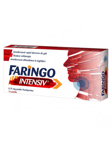 Faringo intensiv 8.75mg x 16 pastile, Terapia...