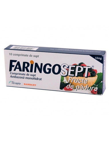 Faringosept fructe de padure x 10cp, Terapia Sa...