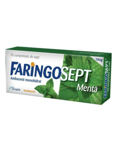 Faringosept menta x 10cp, Terapia Sa Cluj