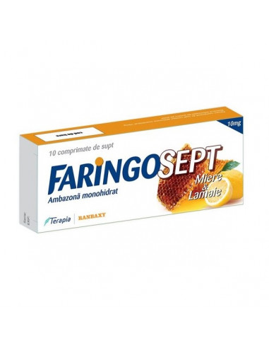 Faringosept miere si lamaie x 10cp, Terapia Sa...