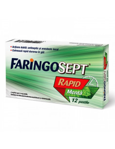 Faringosept rapid menta x 12 cp, Terapia Sa Cluj