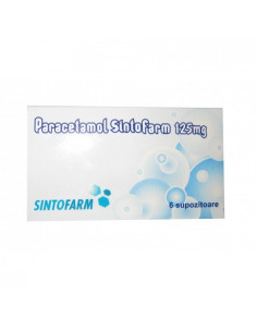 Paracetamol 125mg x 6sup, Sintofarm Sa Buc.