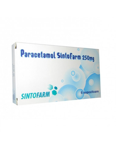 Paracetamol 250mg x 6sup, Sintofarm Sa Buc.