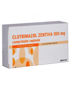 Clotrimazol Zentiva 100mg x 12 crp vaginale, Zentiva Sa...