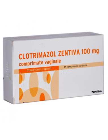 Clotrimazol Zentiva 100mg x 12 crp vaginale,...