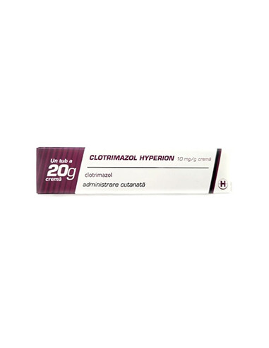 Clotrimazol 1% crema x 20 g, Hyperion S.A. Romania