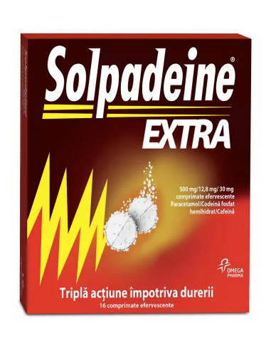 Solpadeine extra 500mg/12.8mg/30mg x 16 cpr...