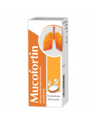 Mucofortin 600mg x 10 cpr eff, Zdrovit