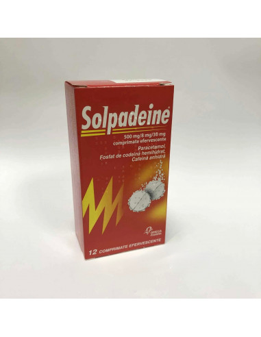 Solpadeine 500mg/8mg/30mg x 12 cpr eff, Omega...