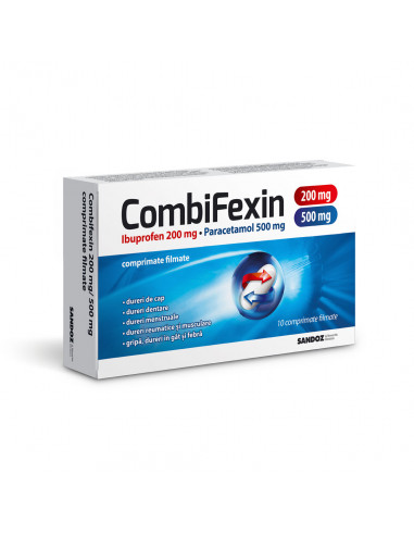 Combifexin 200/500mg x 10 cpr filmate, Sandoz...