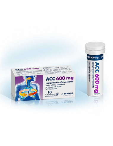 ACC 600mg tub PP x 10 cpr eff, Sandoz Gmbh -...