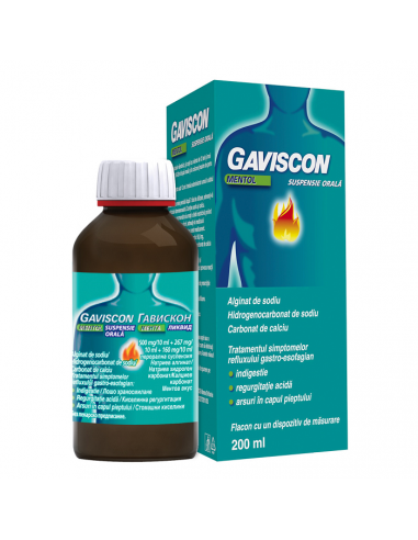 Gaviscon mentol susp.orala x 200 ml, Reckitt...