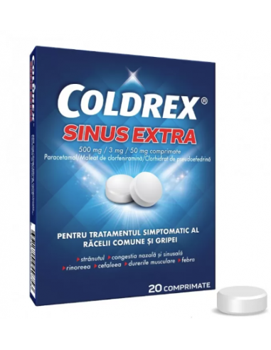 Coldrex sinus extra 500/3/50 mg x 20 cpr, Omega...
