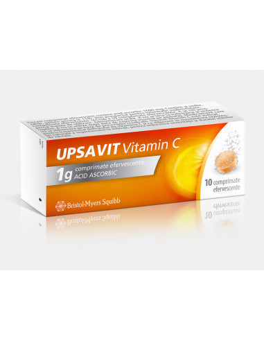 Upsavit Vitamin C 1g x10 cpr efervescente,...