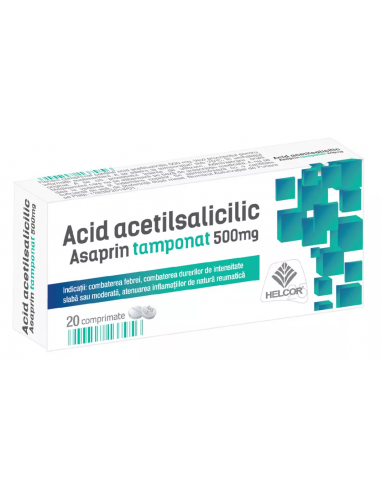 Asaprin T 500 mg x 20 cp, Helcor Pharma